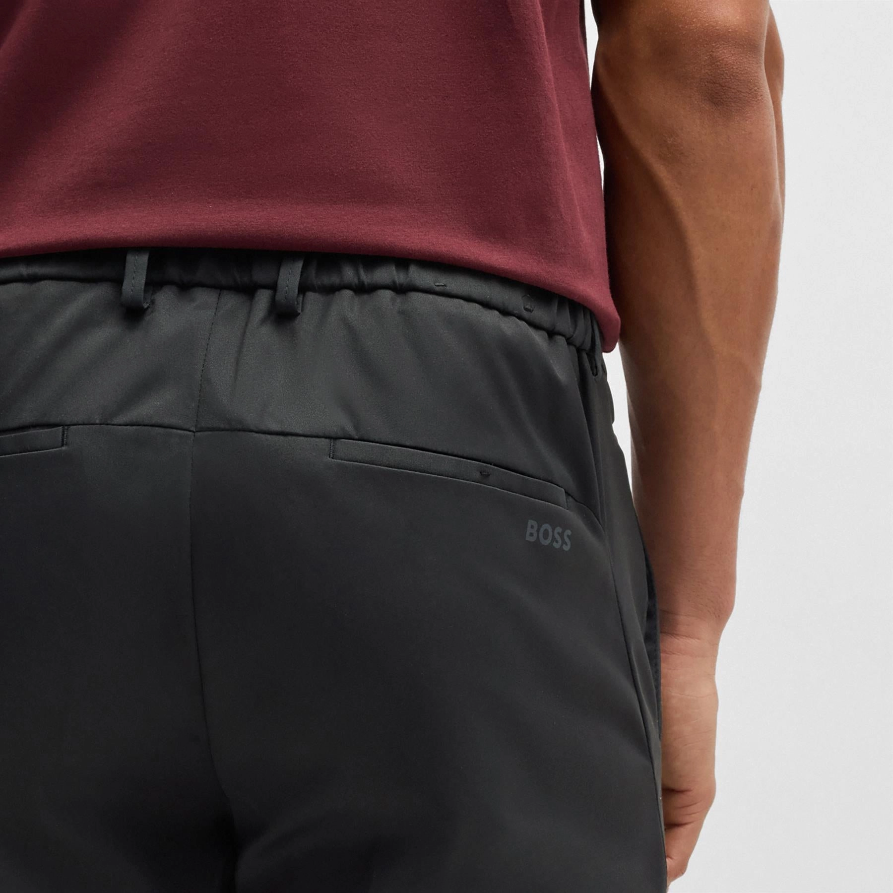 Phoenix Regular Fit Trousers Black Boss Men's Fashion