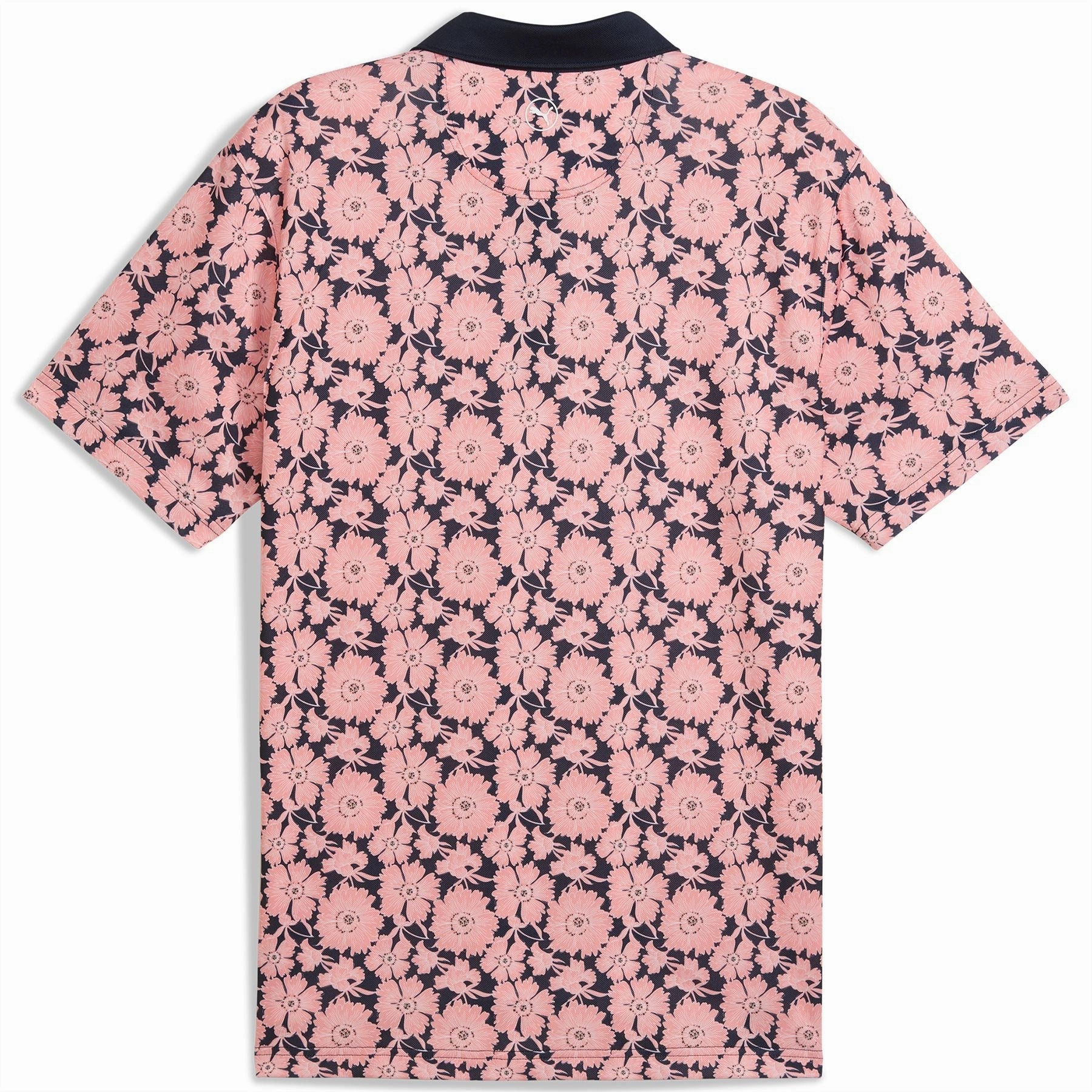 Pique Flower Fields Polo Pink Fruit/Deep Navy Puma Men's Sportswear