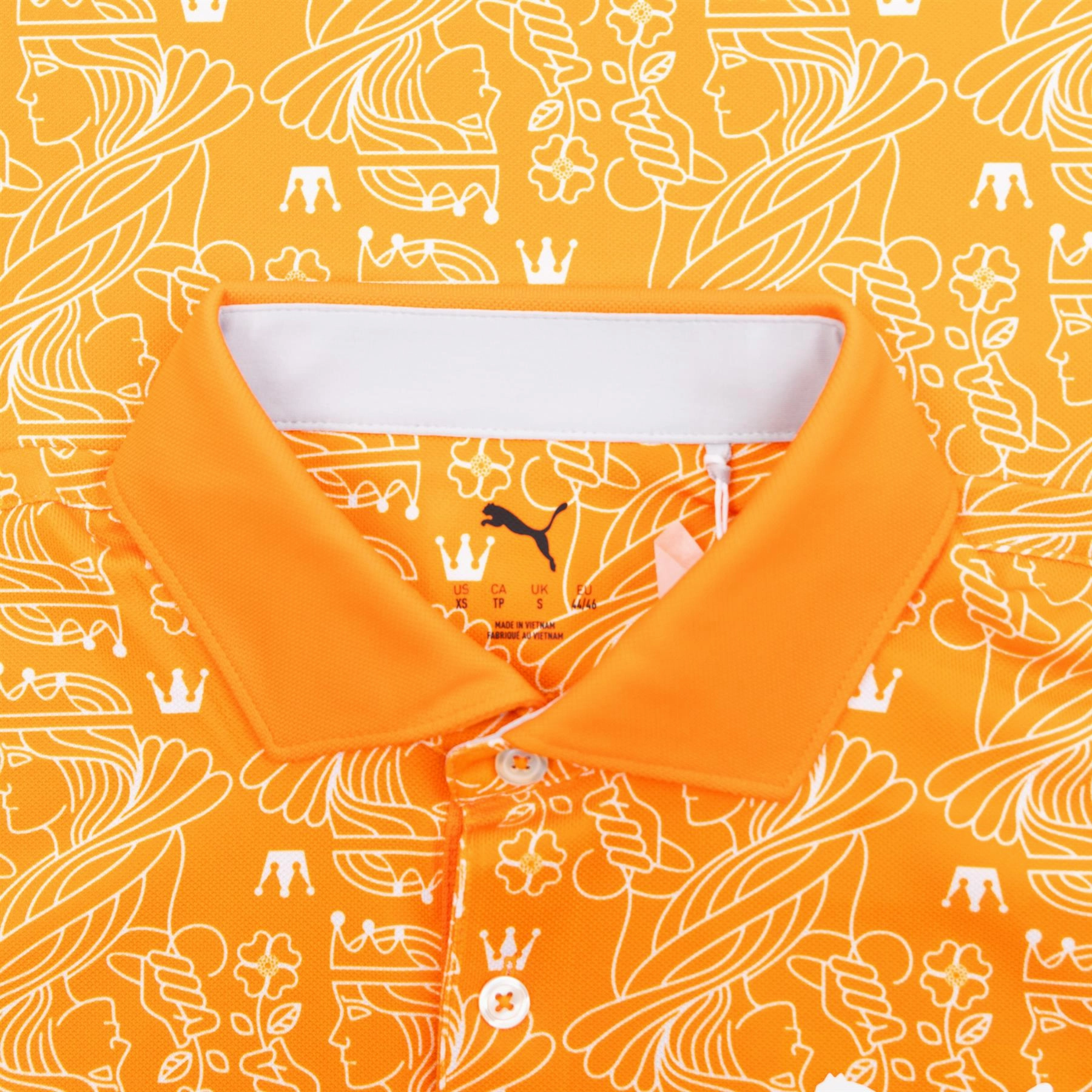 Pique Royal Polo Rickie Orange Puma Men's Sportswear