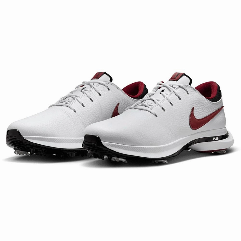 Minimalist Street Shoes Nike Air Zoom Victory Tour 3 Golf Shoes White/Team Red/Black/Lightening - 24 Unisex Walking-Friendly Sneakers