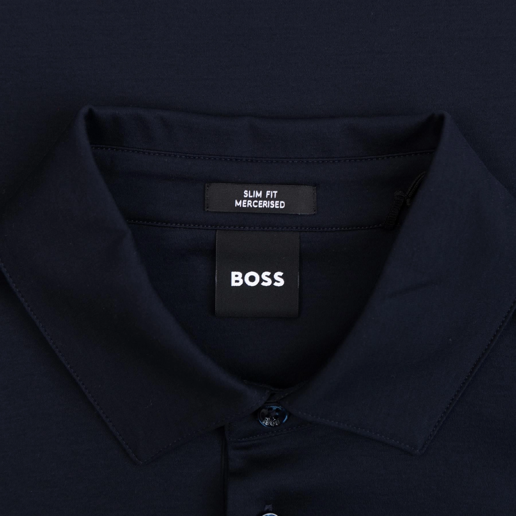 Pleins 17 LS Polo Dark Blue Boss Men's Fashion