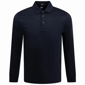 Pleins 17 LS Polo Dark Blue Boss men's fashion and office attire