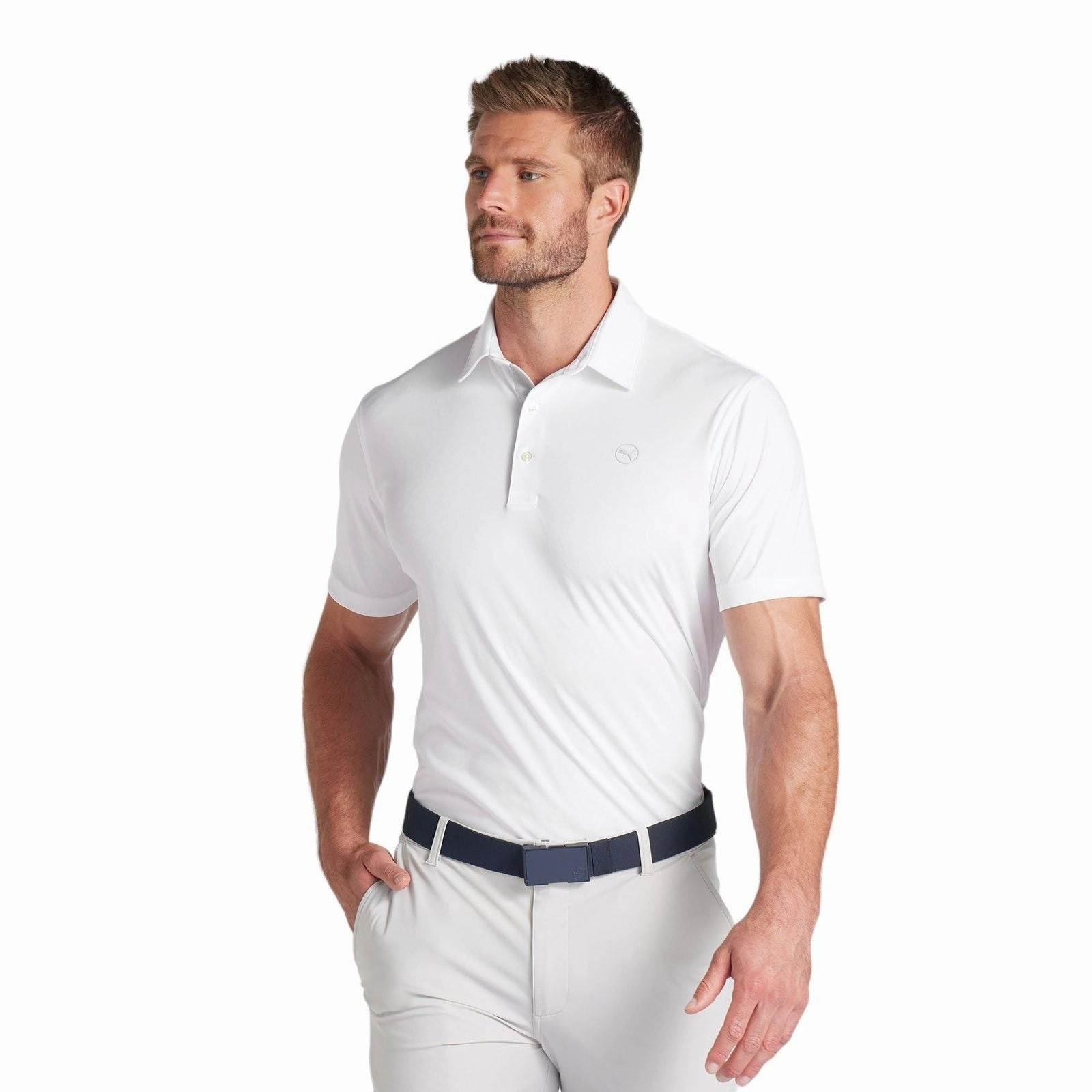 on-trend clothing Polished Layer Puma Pure Solid Golf Polo Shirt 625107 Performance Layer fitted outfit