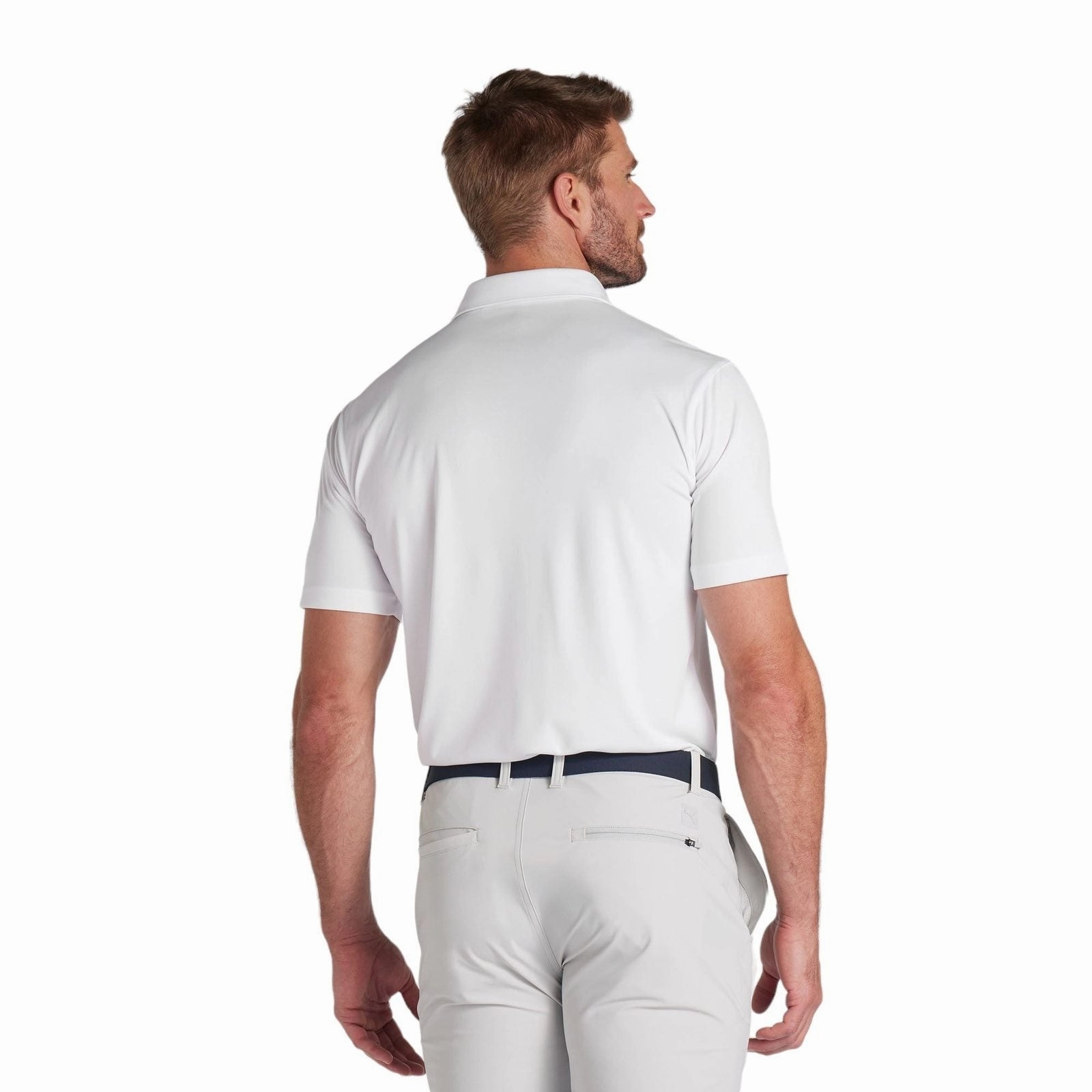 Puma Pure Solid Golf Polo Shirt 625107 tailored apparel, men's fleece hoodie