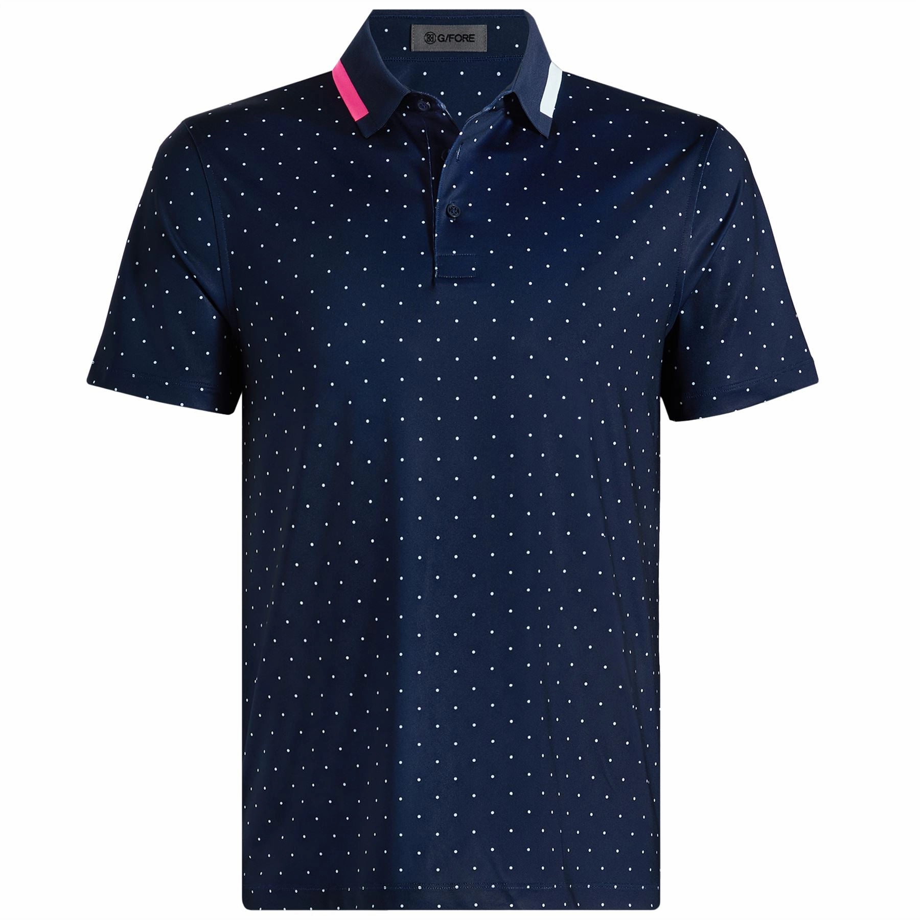 Polka Dot Tech Jersey Polo Twilight G/Fore men's golf fashion