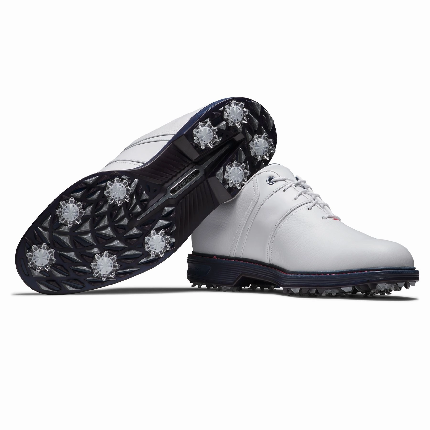 Premiere Series Packard Golf Shoes White/Navy/Pink Premium Men's Golf Shoes
