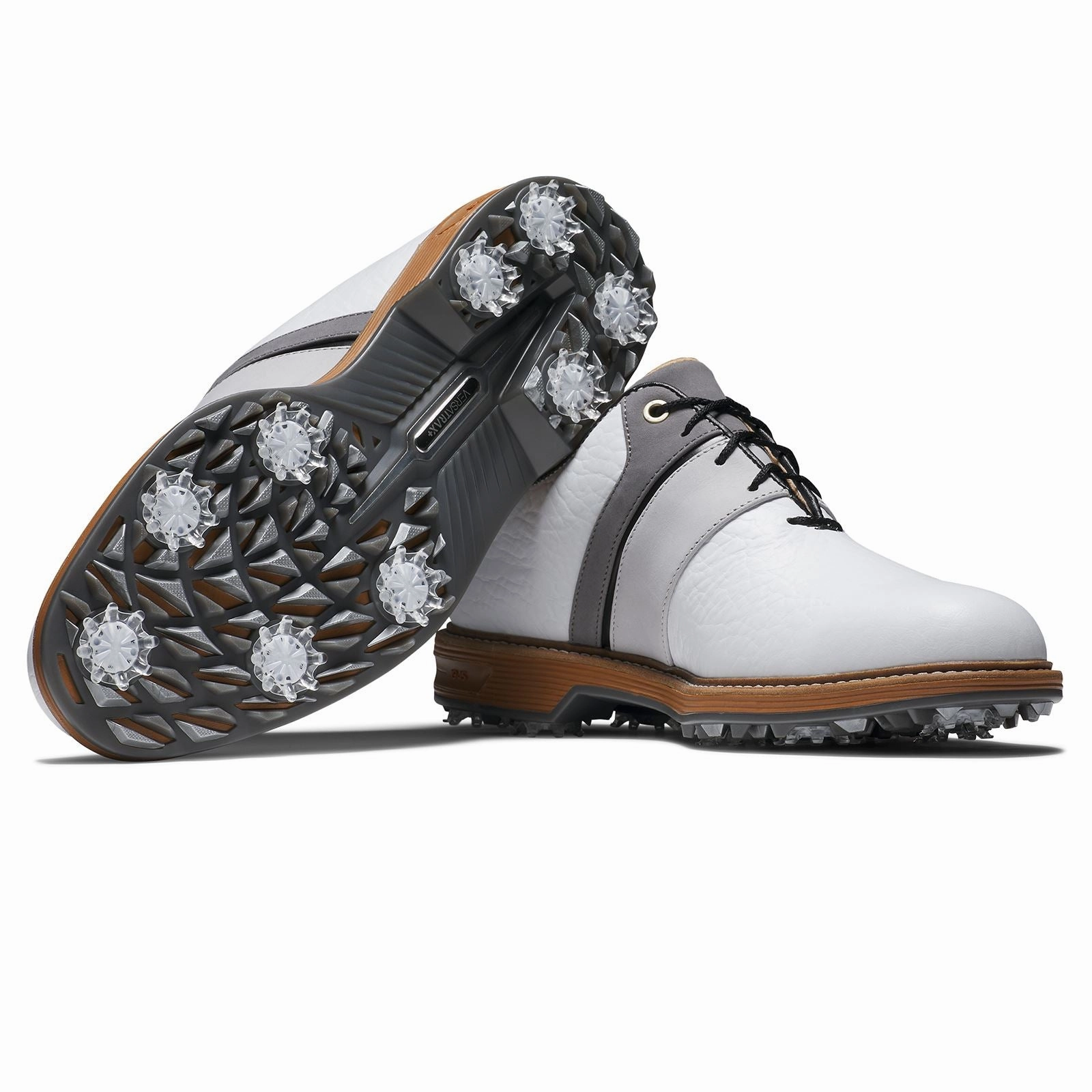 Premiere Series Packard LX Golf Shoes White/Grey/Black Premium Men's Golf Shoes
