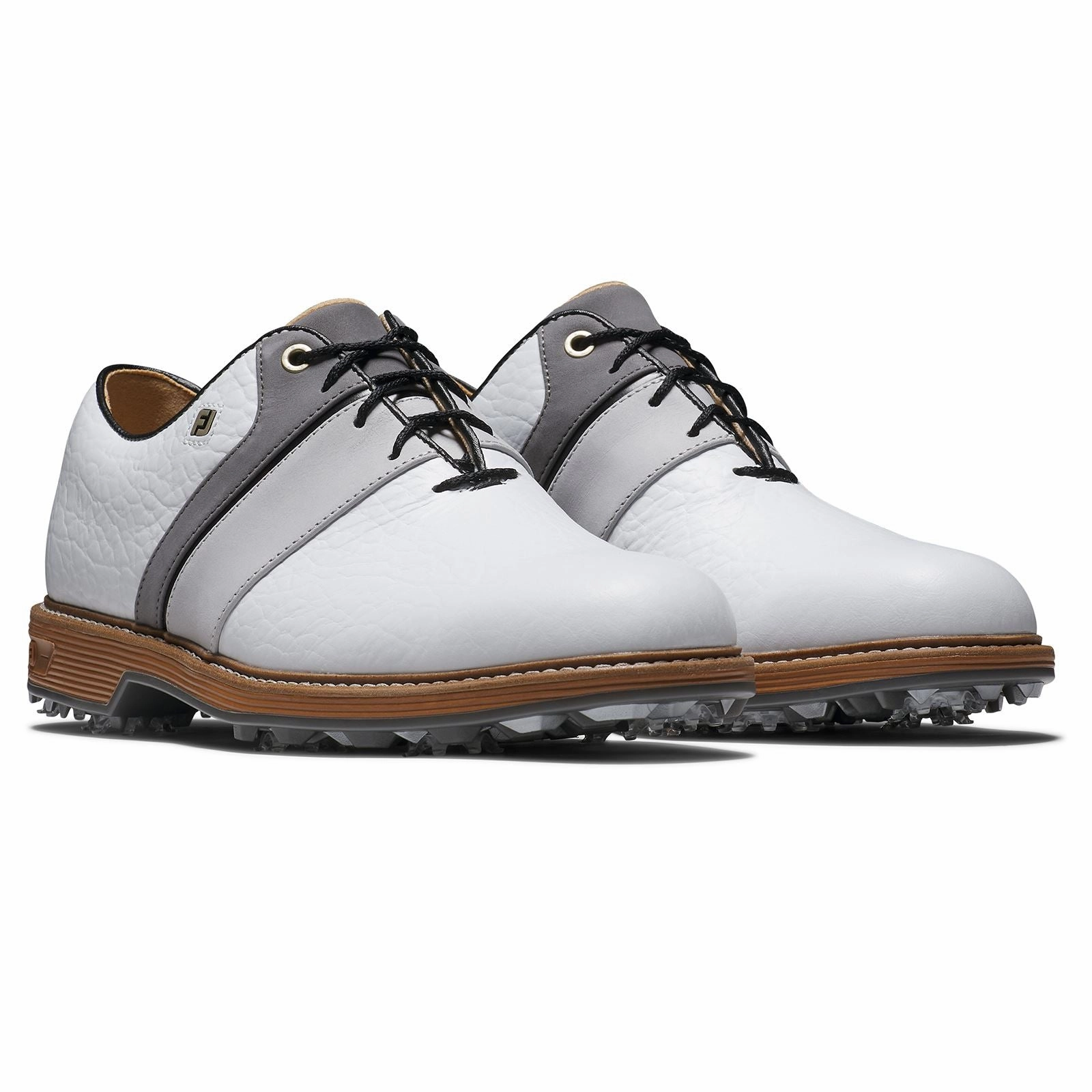 Premiere Series Packard LX Golf Shoes White/Grey/Black Premium Men's Golf Shoes