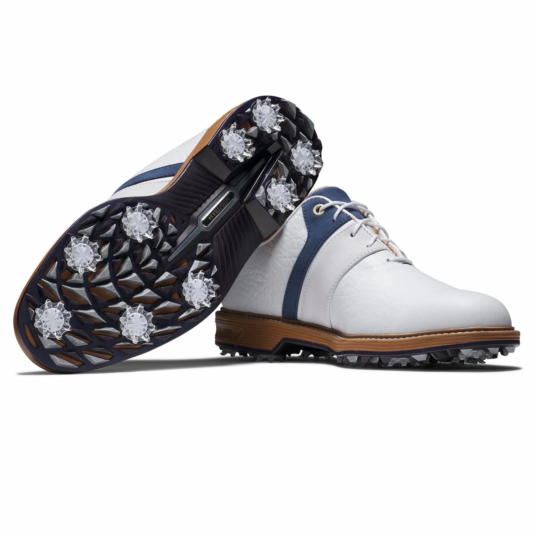 Premiere Series Packard LX Golf Shoes White/Navy/White Premium Men's Golf Shoes