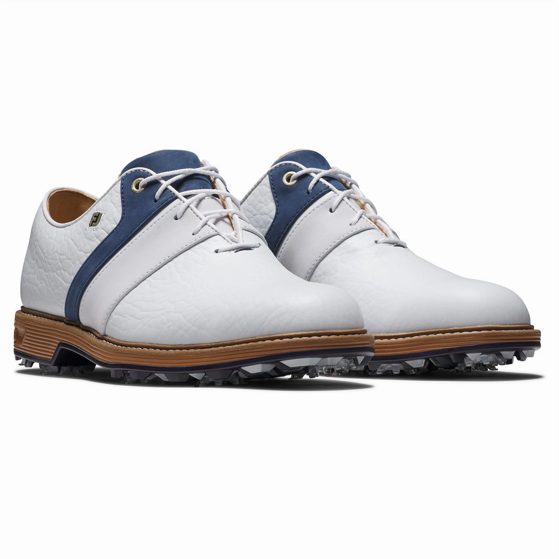 Premiere Series Packard LX Golf Shoes White/Navy/White Premium Men's Golf Shoes