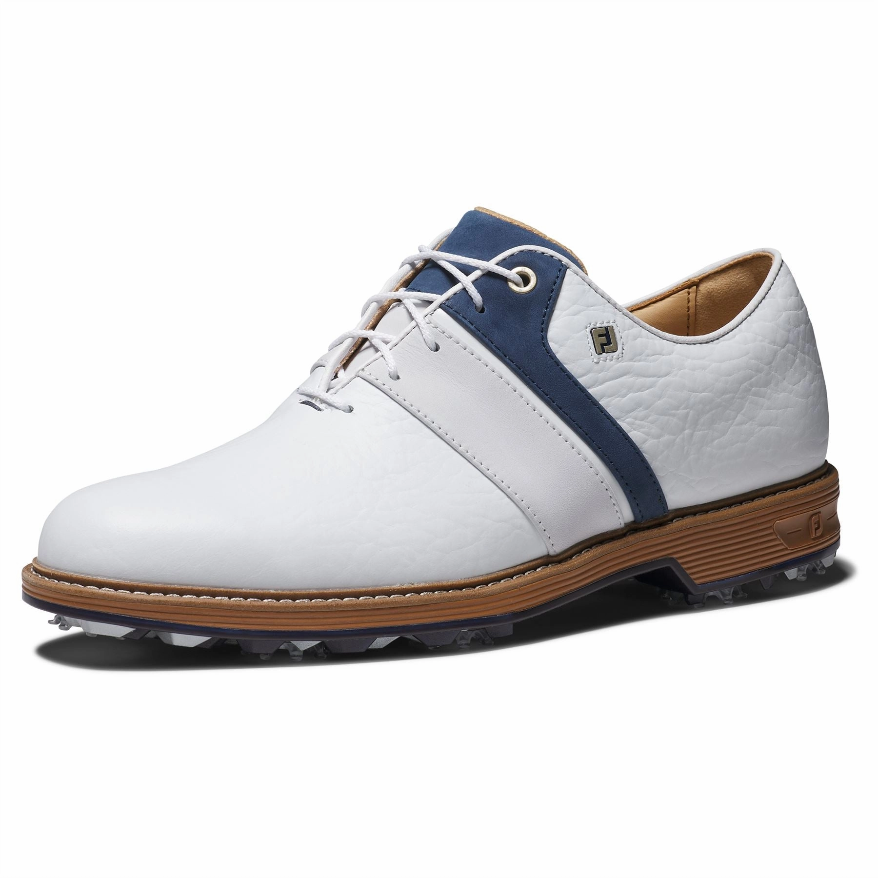 Premiere Series Packard LX Golf Shoes White/Navy/White Premium Men's Golf Shoes