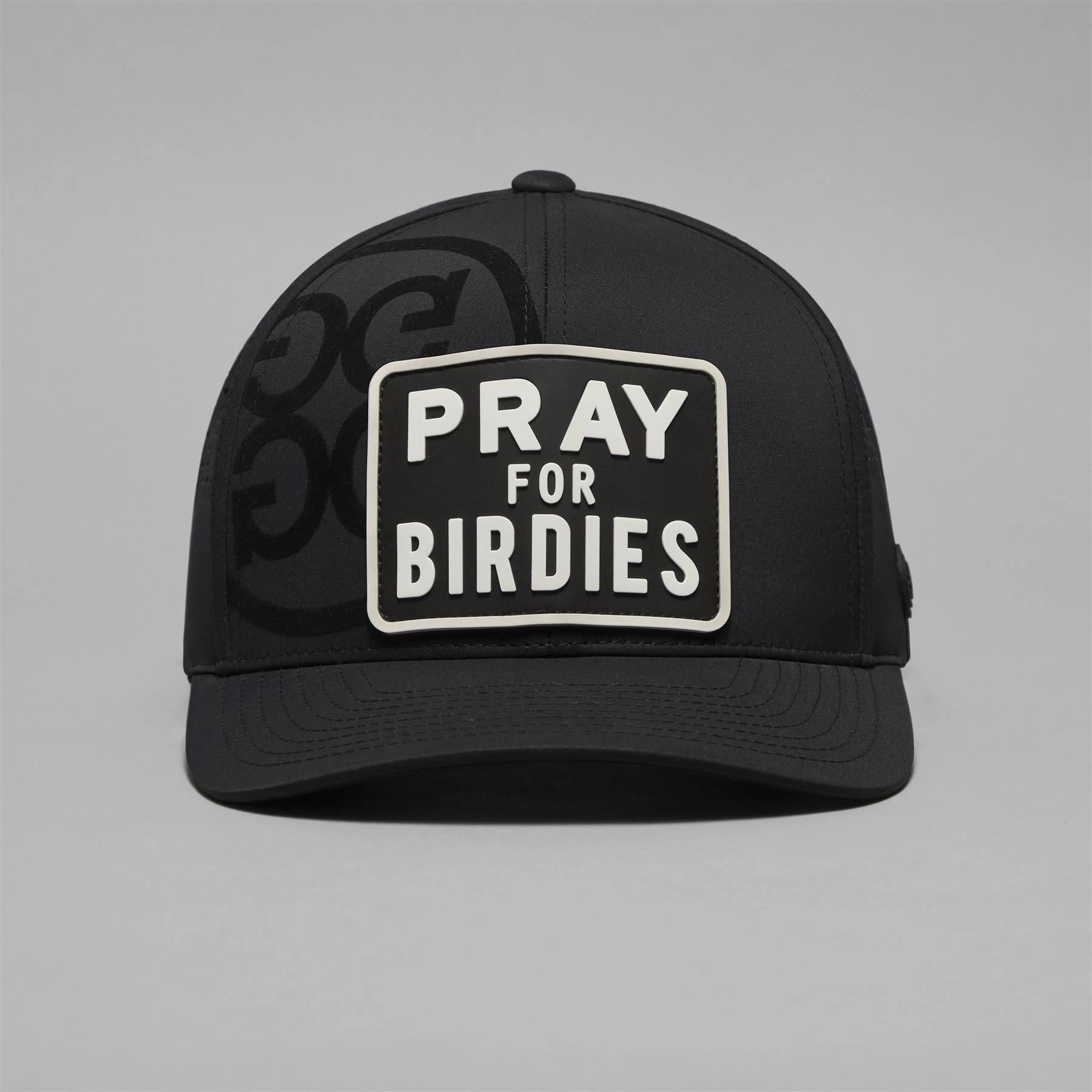 Prey For Birdies Patch Perforated Delta Snapback Hat Onyx G/Fore Men's Fashion
