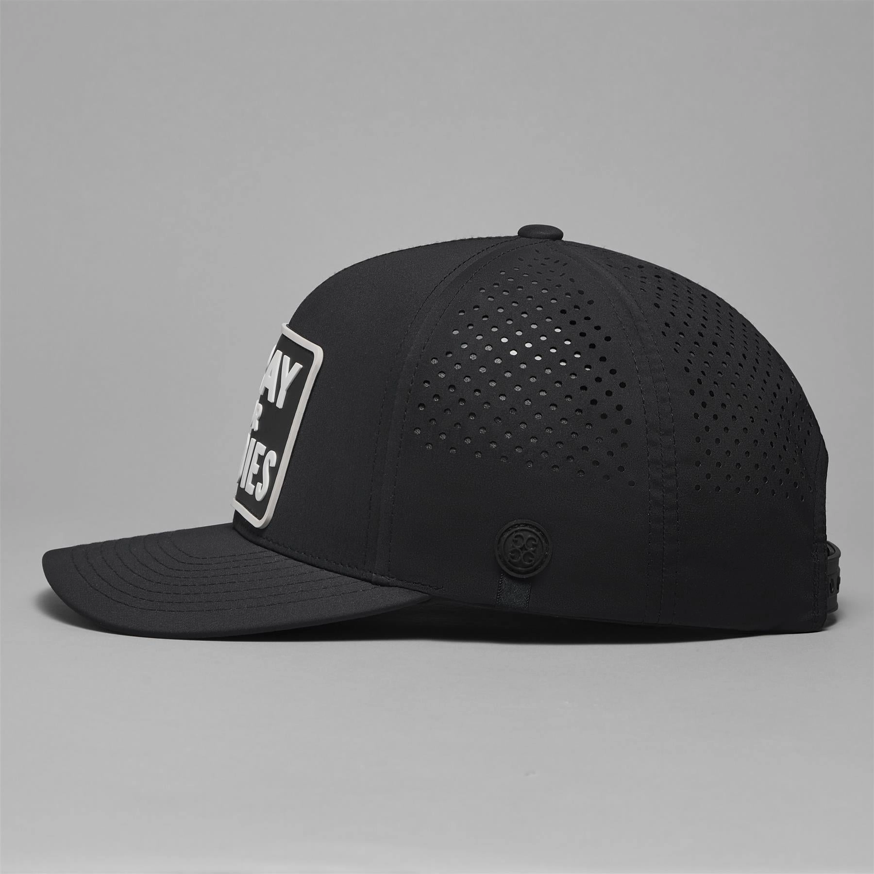 Prey For Birdies Patch Perforated Delta Snapback Hat Onyx G/Fore Men's Fashion
