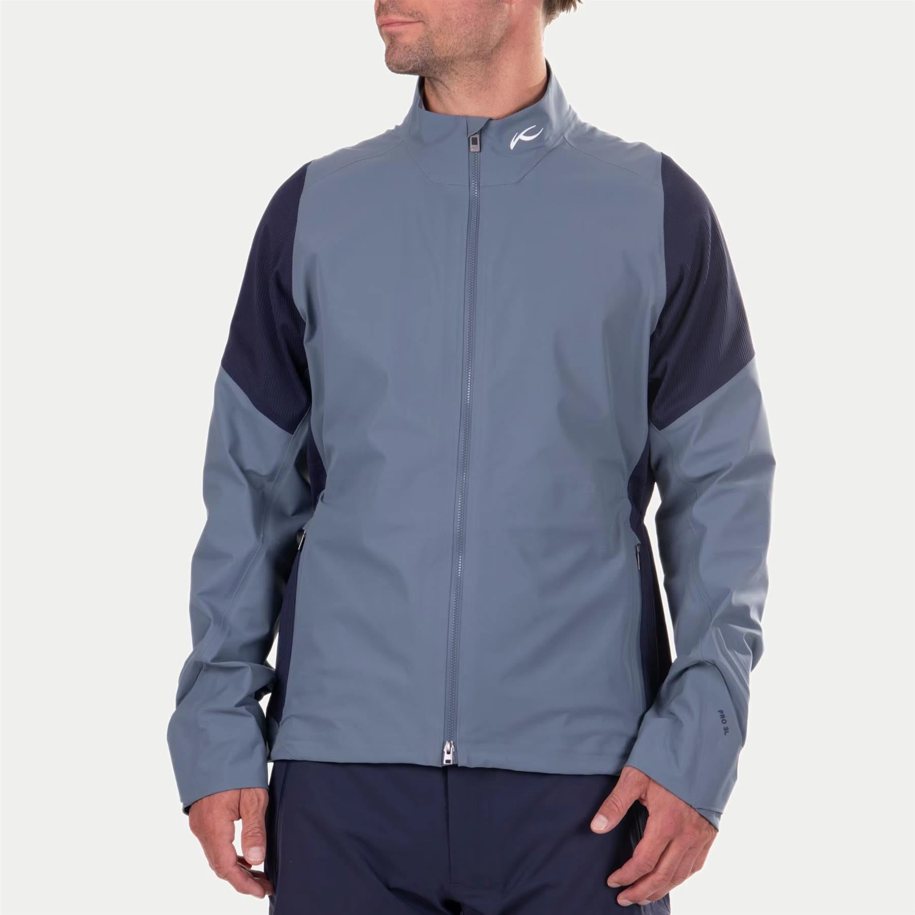 Pro 3L 3.0 Waterproof Jacket Steel Blue Kjus men's performance outerwear