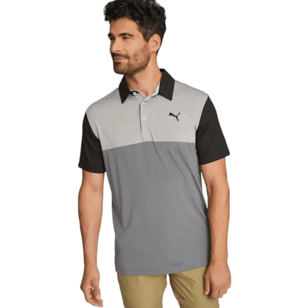 Puma Cloudspun Colour Block Golf Polo Shirt 537448