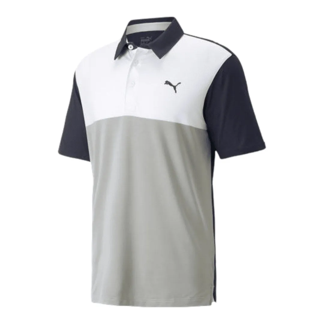 Puma Cloudspun Colour Block Golf Polo Shirt 537448