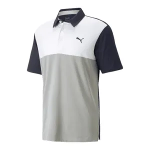 Puma Cloudspun Colour Block Golf Polo Shirt 537448