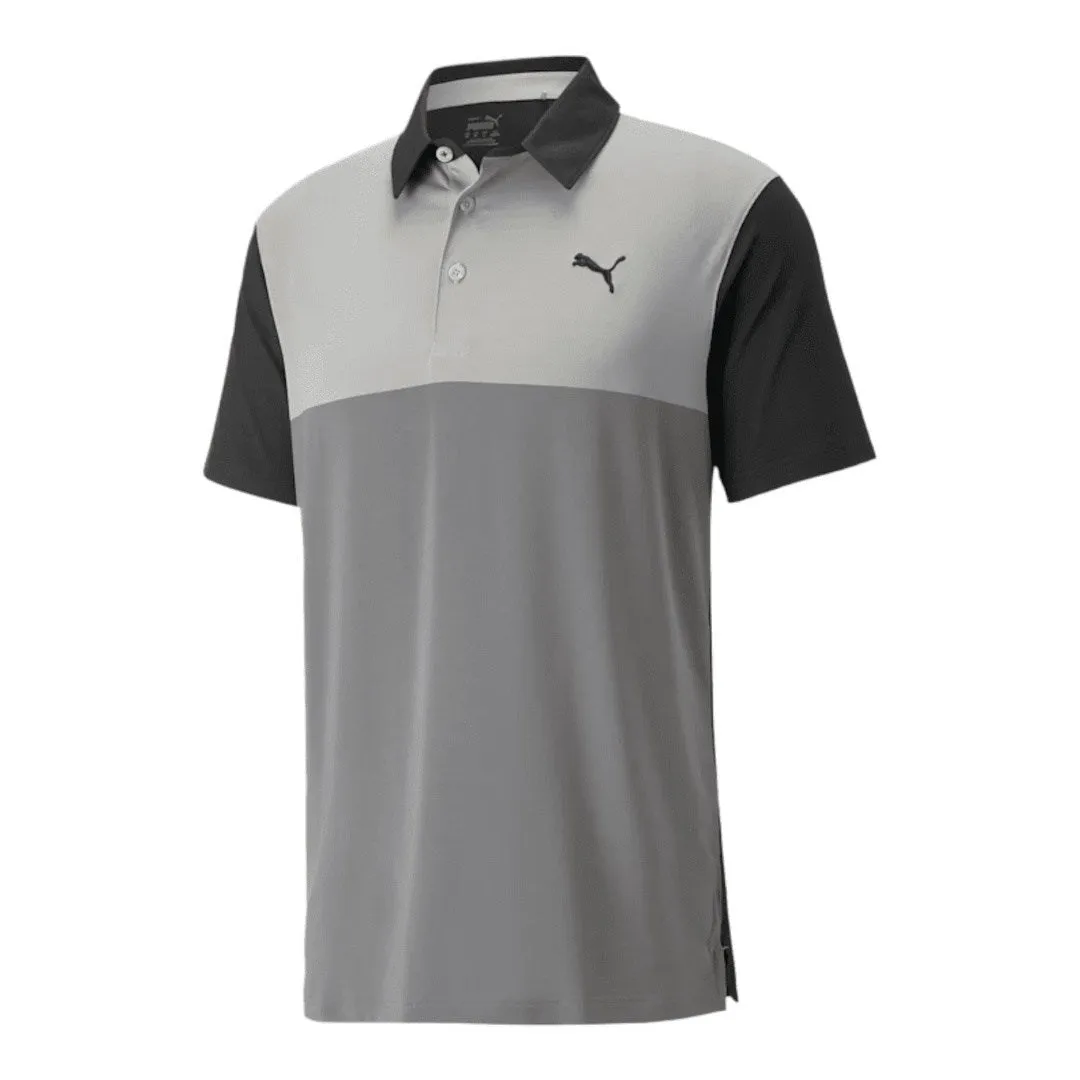Puma Cloudspun Colour Block Golf Polo Shirt 537448