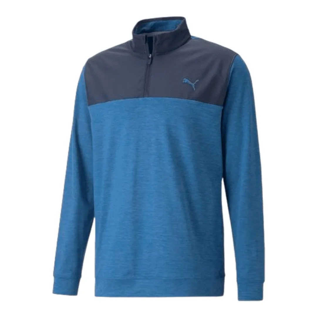 Puma Colorblock 1/4 Zip Golf Midlayer 537463
