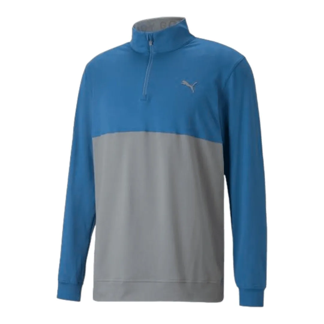 Puma Gamer Colour Block 1/4-Zip Golf Top 532985