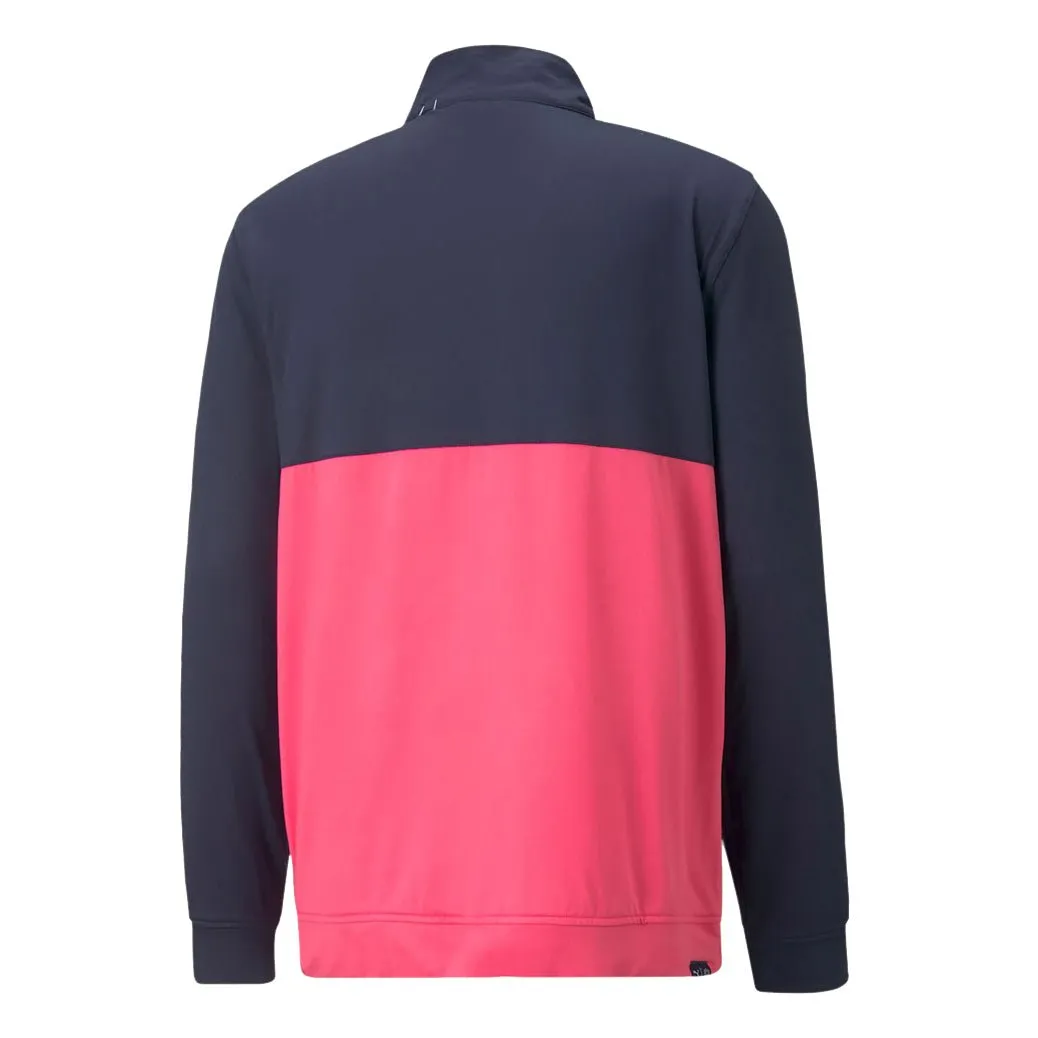 Puma Gamer Colour Block 1/4-Zip Golf Top 532985