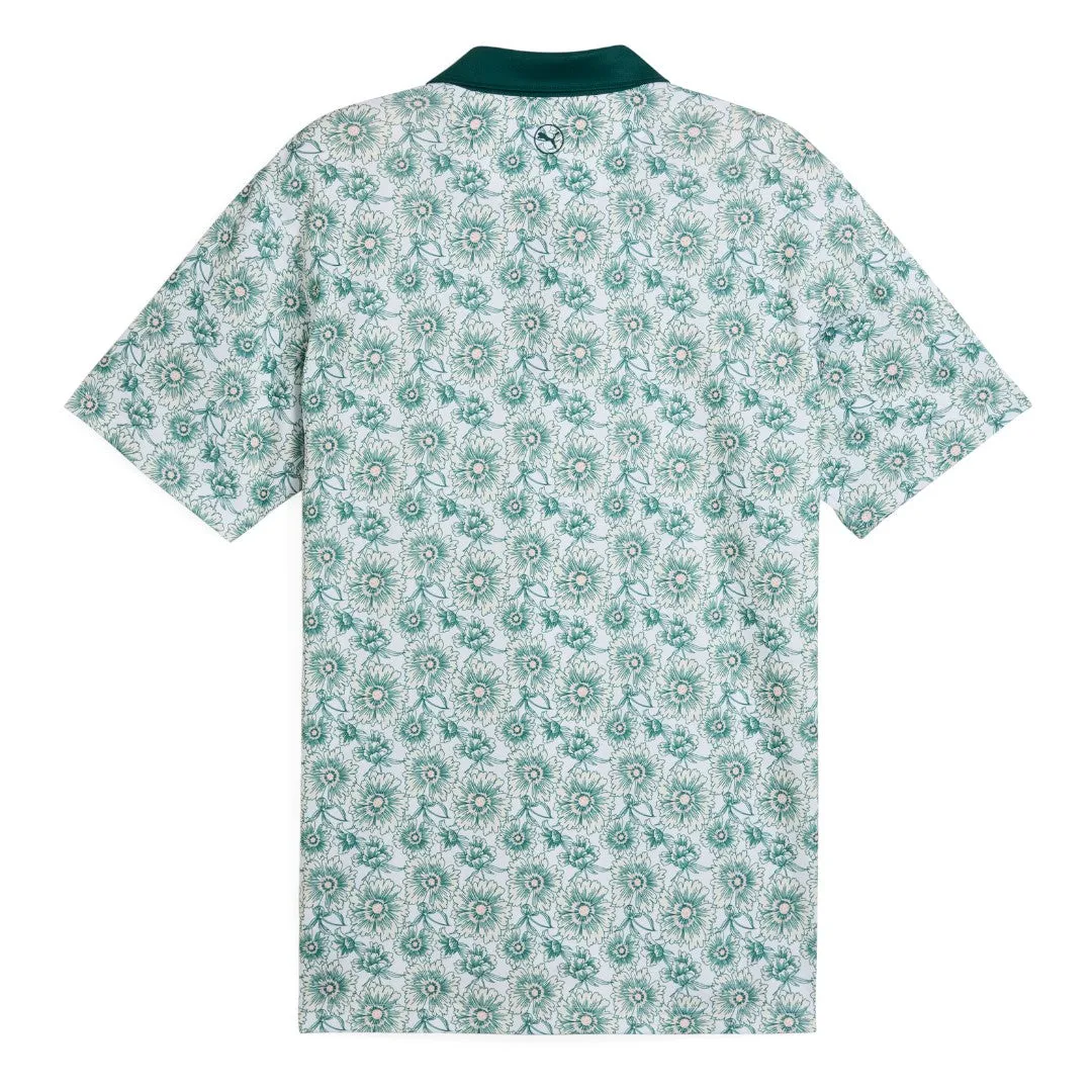 Puma Pique Flower Fields Golf Polo Shirt 628839