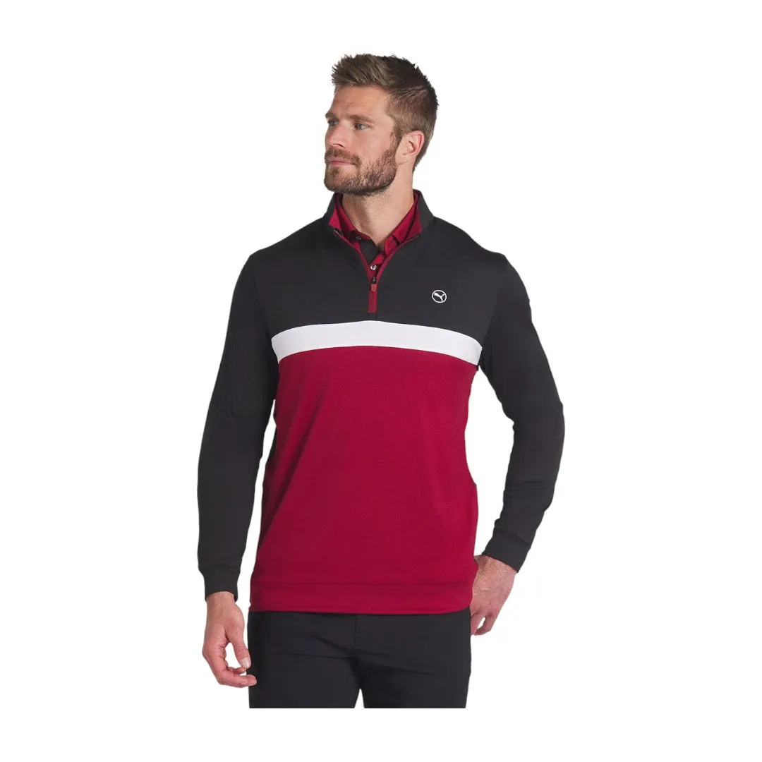 Puma Pure Colourblock 1/4 Zip Golf Midlayer 625888