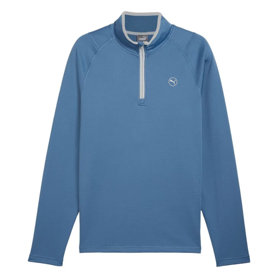 Puma Waffle Fleece 1/4 Zip Golf Midlayer 626982
