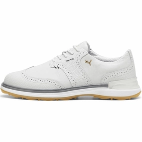 PUMA Avant Wingtip Golf Shoes - Grey Mens spikeless golf shoes