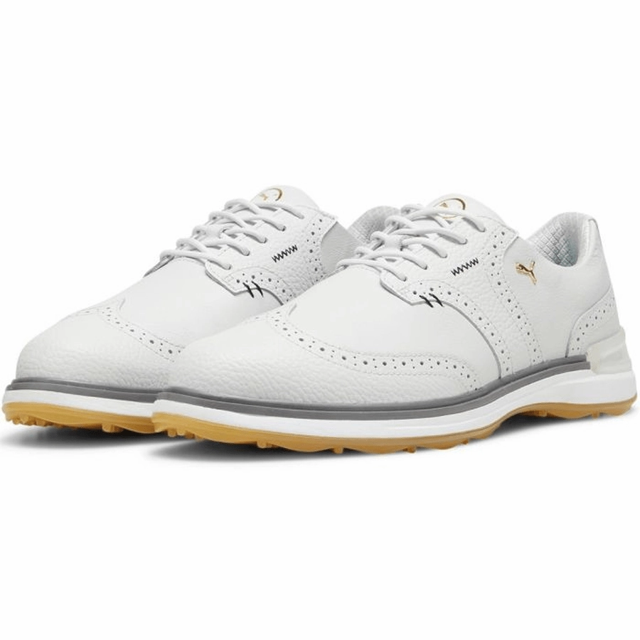 PUMA Avant Wingtip Golf Shoes - Grey Men's Spikeless Golf Shoes