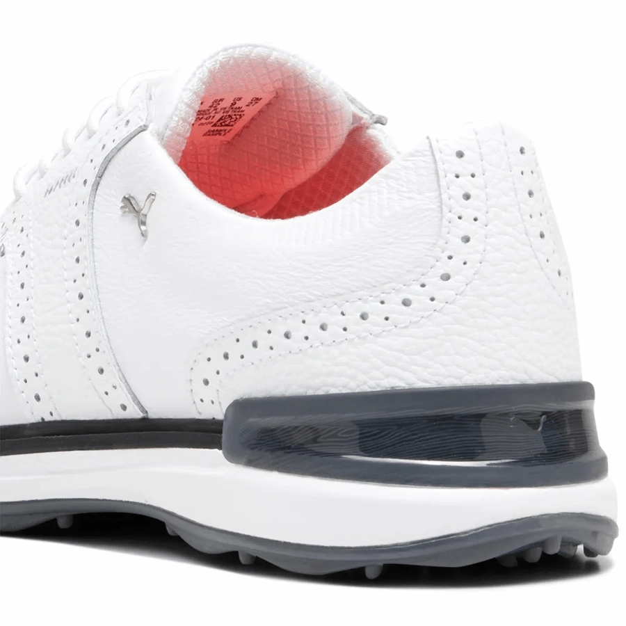 PUMA Avant Wingtip Golf Shoes - White Men's Spikeless Golf Shoes