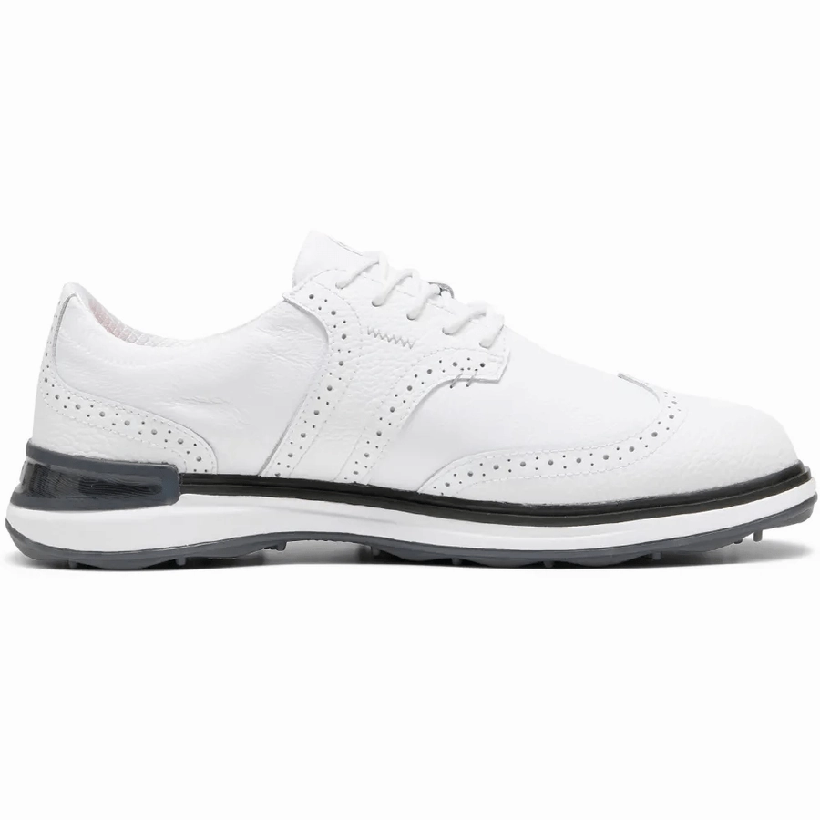 PUMA Avant Wingtip Golf Shoes - White Men's Spikeless Golf Shoes