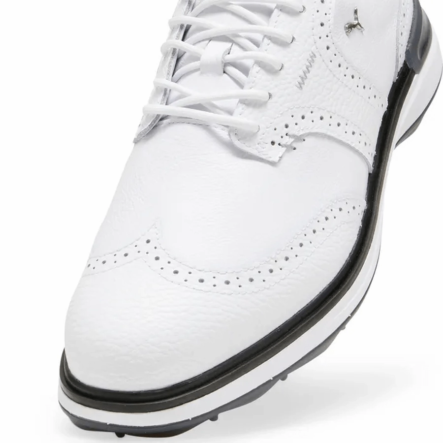 PUMA Avant Wingtip Golf Shoes - White Men's Spikeless Golf Shoes