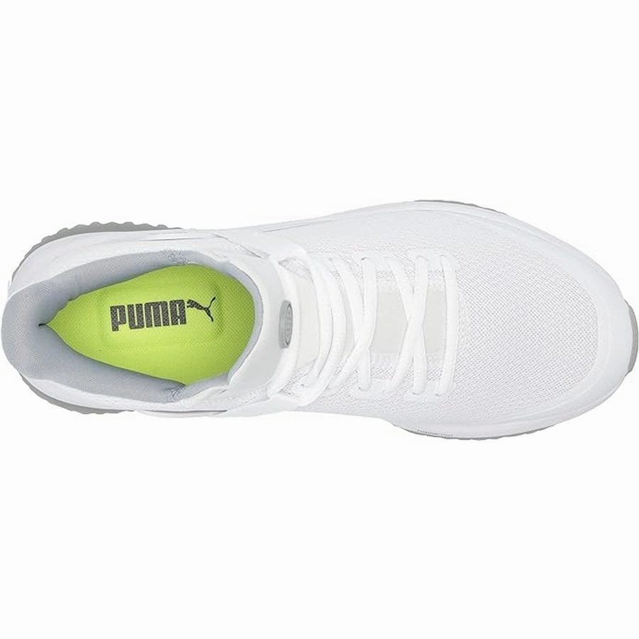 Puma Fusion Evo Men's Golf Shoes - White Men's Spikeless Golf Shoes
