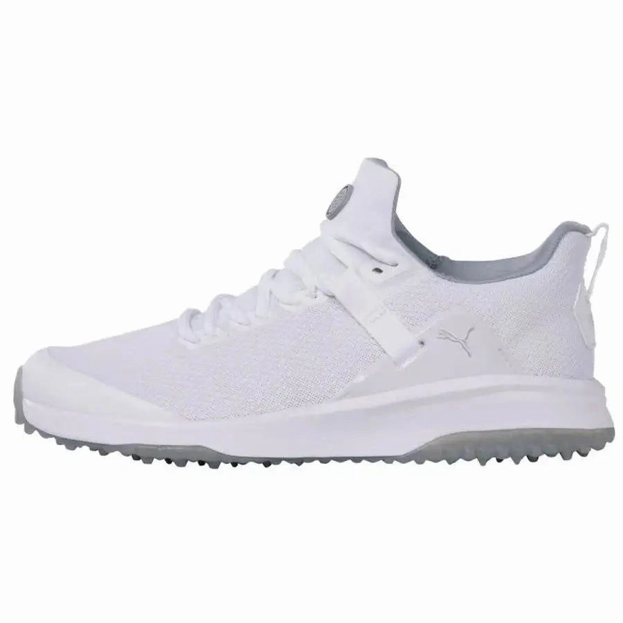 Puma Fusion Evo Men's Golf Shoes - White Men's Spikeless Golf Shoes