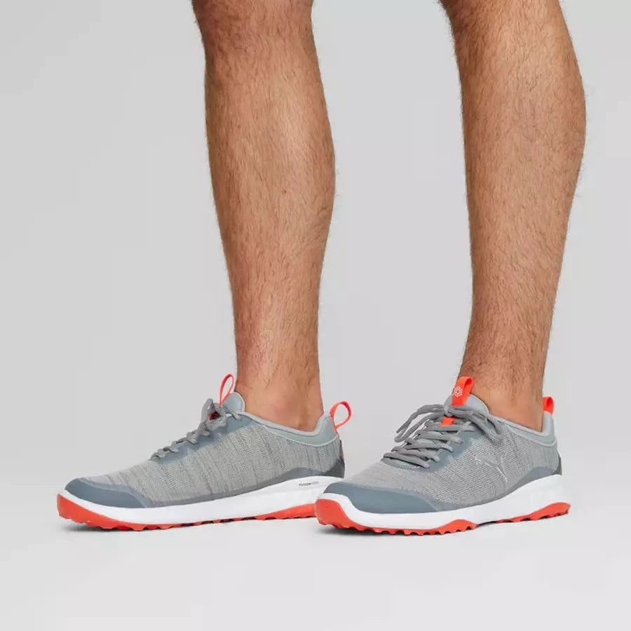 Puma Fusion Pro Men's Spikeless Golf Shoes - Grey Men's Spikeless Golf Shoes