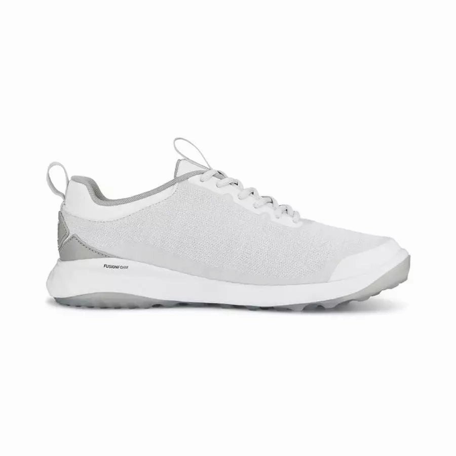 Puma Fusion Pro Men's Spikeless Golf Shoes - White Men's Spikeless Golf Shoes