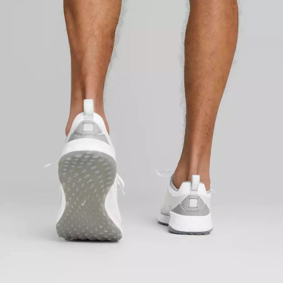 Puma Fusion Pro Men's Spikeless Golf Shoes - White Men's Spikeless Golf Shoes