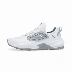 Puma GS-One Spikeless Golf Shoe - White Mens spikeless golf shoes