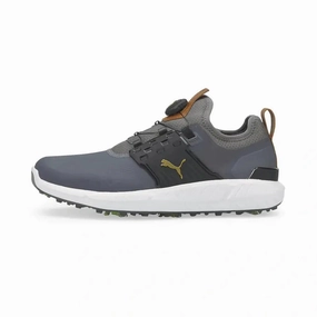 Puma Ignite Articulate Disc Spiked Golf Shoes - Grey Classic men's spiked golf shoes