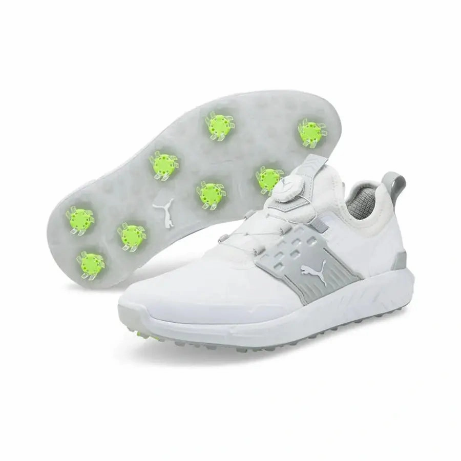 Puma Ignite Articulate Disc Spiked Golf Shoes - White Classic Men's Spiked Golf Shoes