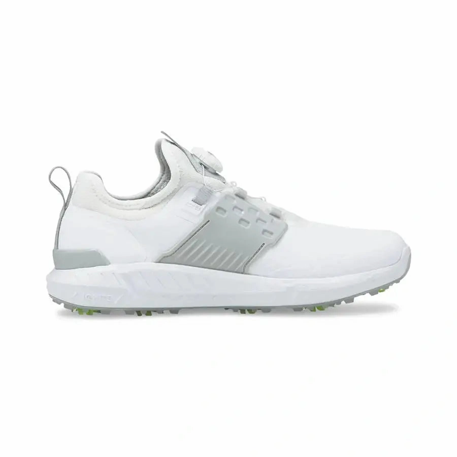 Puma Ignite Articulate Disc Spiked Golf Shoes - White Classic Men's Spiked Golf Shoes