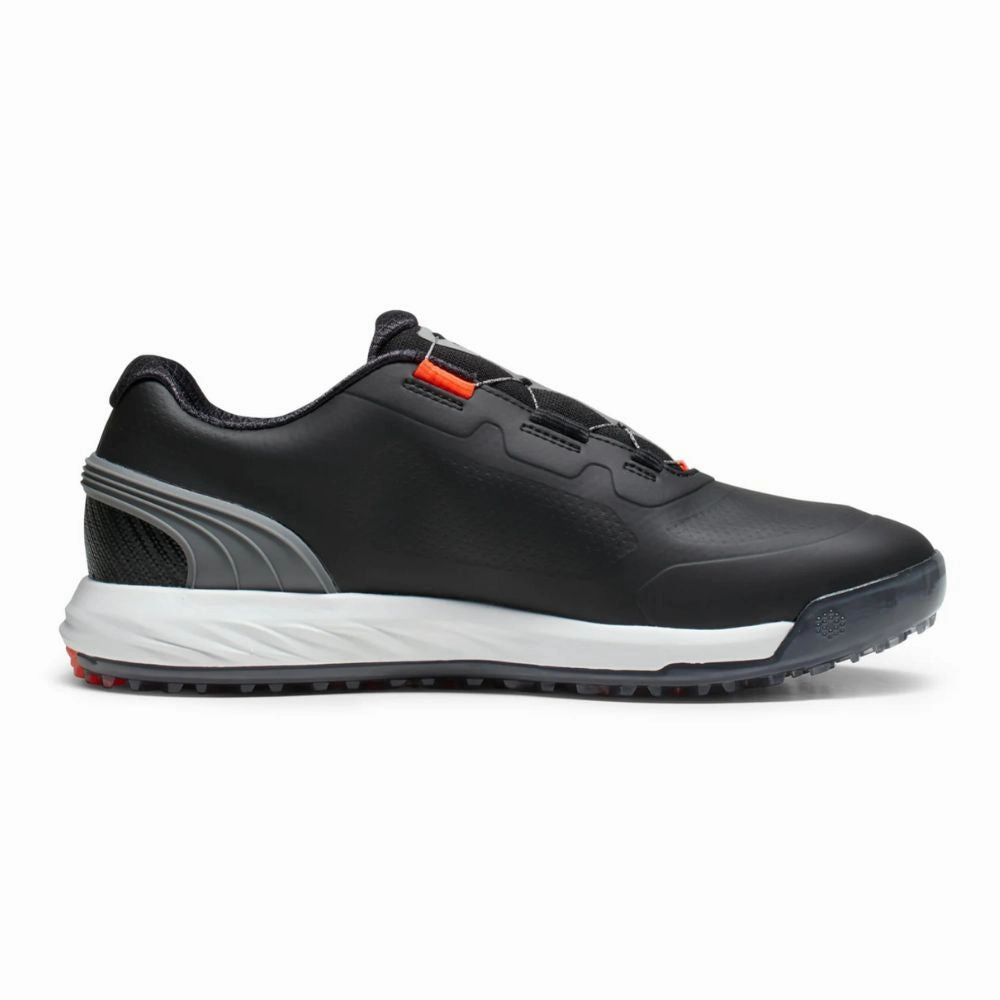 Puma Men's Alphacat Nitro Disc Spikeless Golf Shoes - Black/Shade/Red Men's Shoes from Other Brands