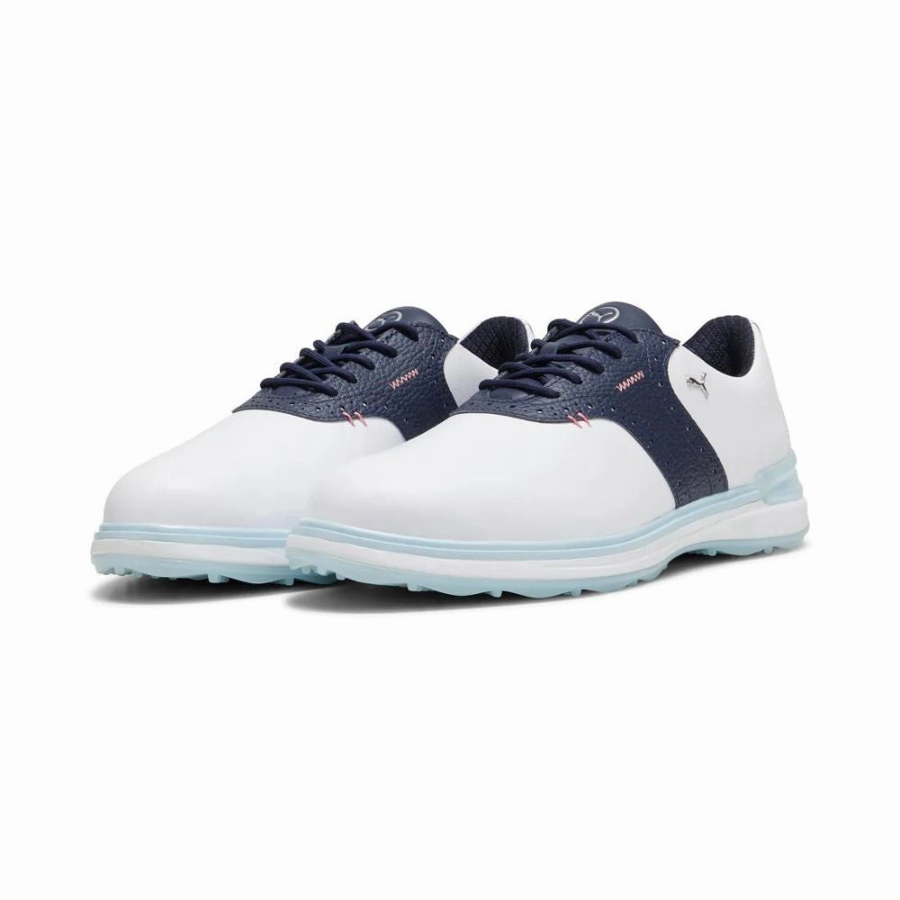 Puma Men's AVANT Spikeless Golf Shoes - Puma White/Deep Navy Men's Shoes from Other Brands