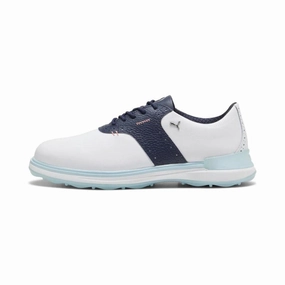 Puma Men's AVANT Spikeless Golf Shoes - Puma White/Deep Navy Men's shoes from other brands