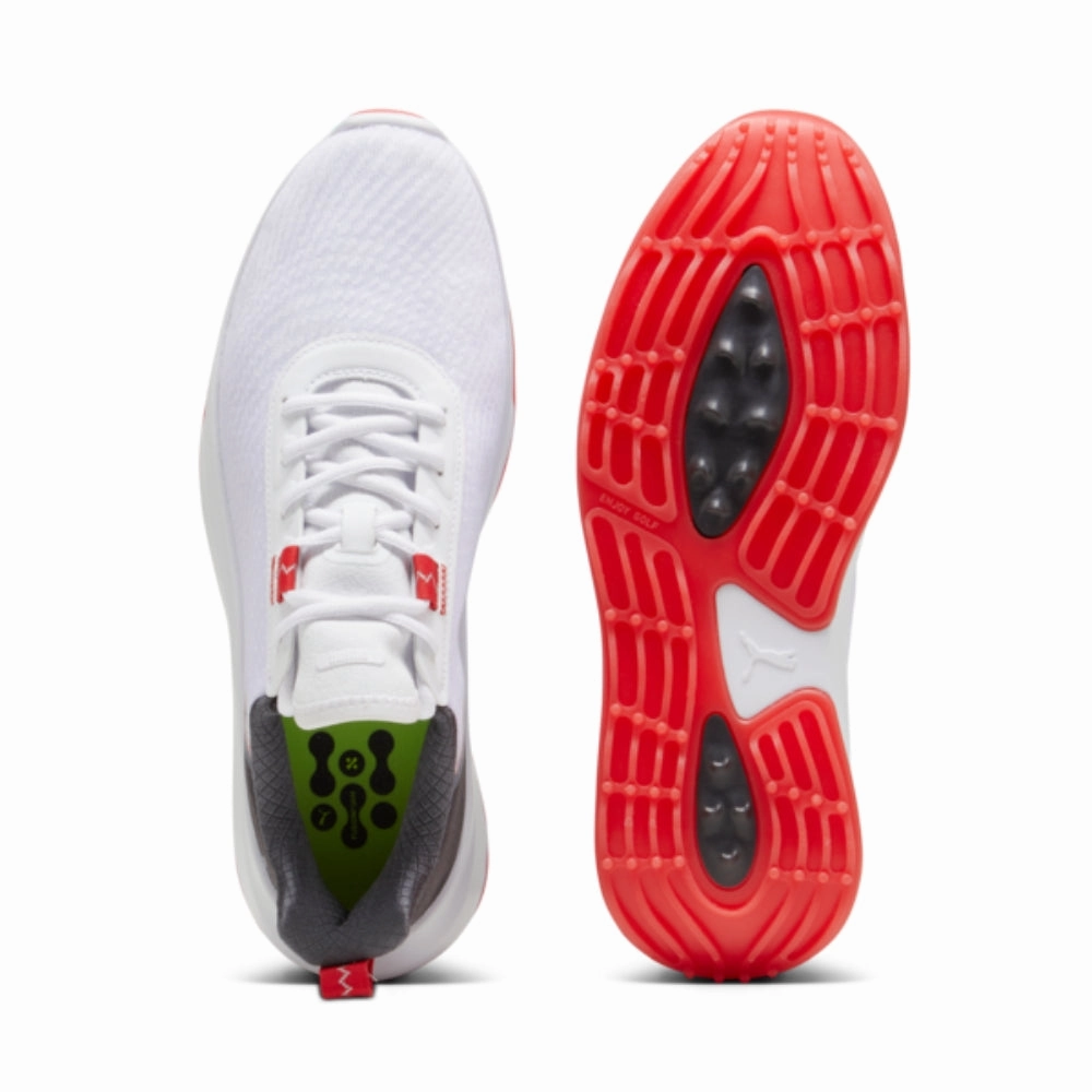 Puma Men's FUSION CRUSH SPORT Spikeless Golf Shoes - Puma White/Dark Coal Men's Shoes from Other Brands