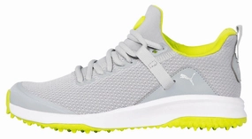 Puma Men's FUSION EVO Golf Shoes - HIGH RISE / LIME PUNCH Puma LTD Tour Edition golf shoes