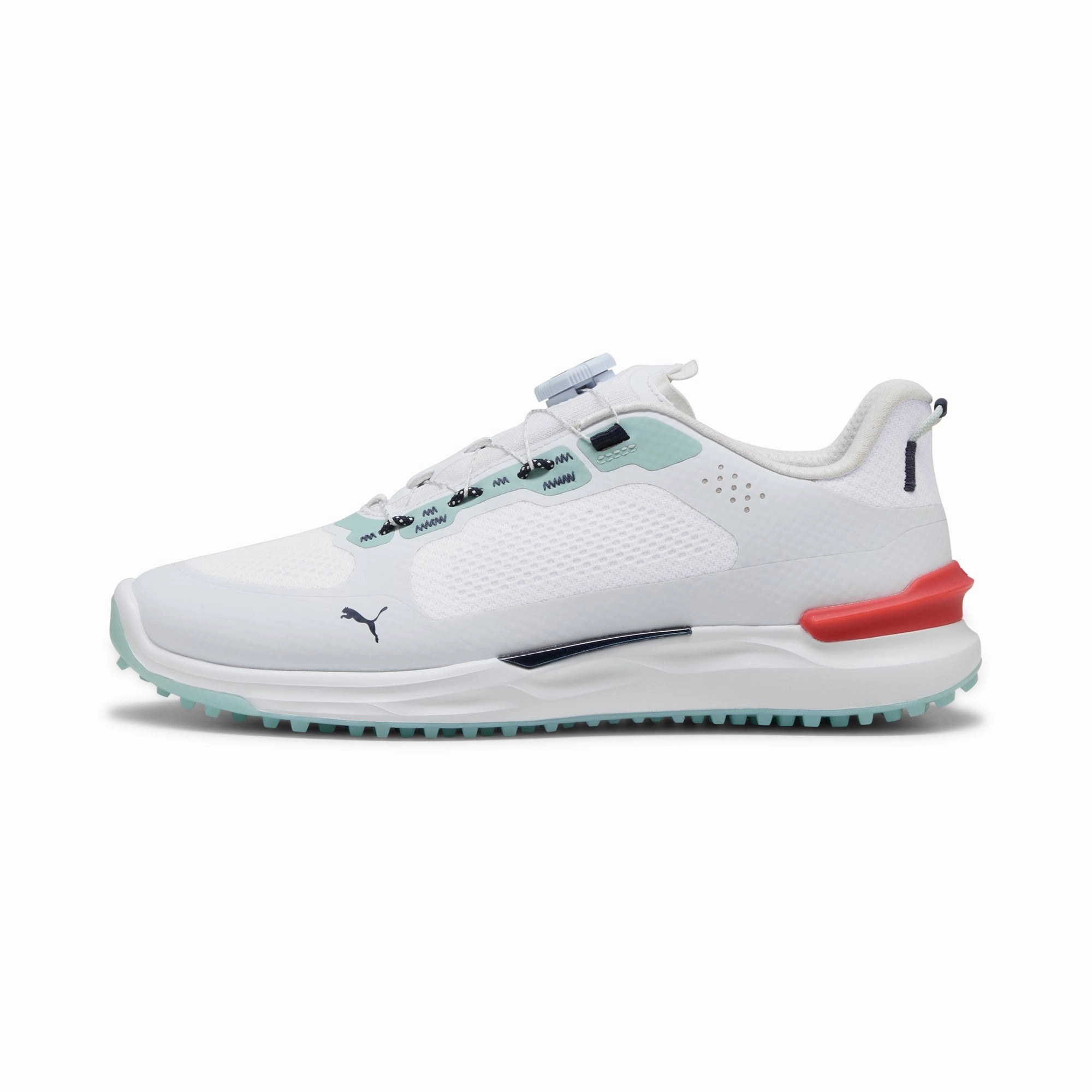 Puma Men's Ignite Elevate 2 Disc Spikeless Golf Shoes - Puma White/Modern Mint Men's shoes from other brands
