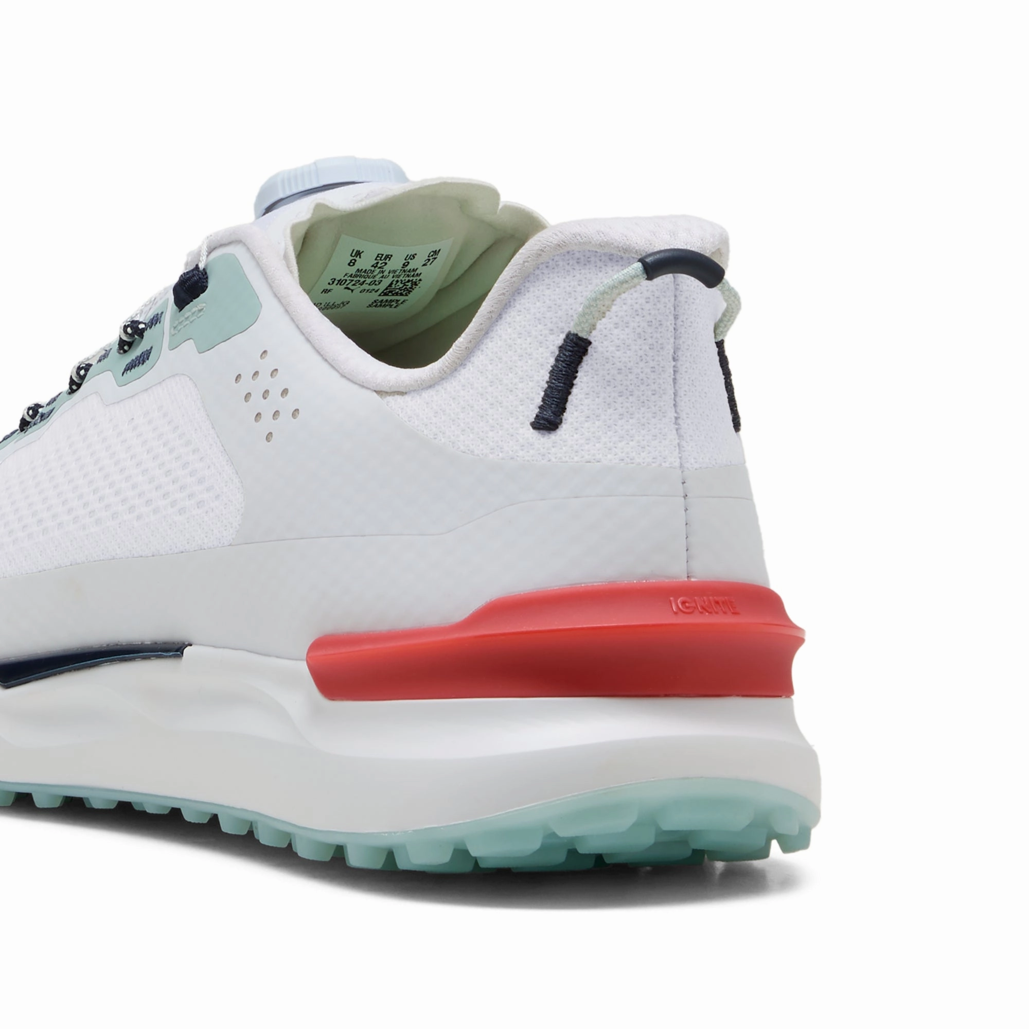 Puma Men's Ignite Elevate 2 Disc Spikeless Golf Shoes - Puma White/Modern Mint Men's Shoes from Other Brands
