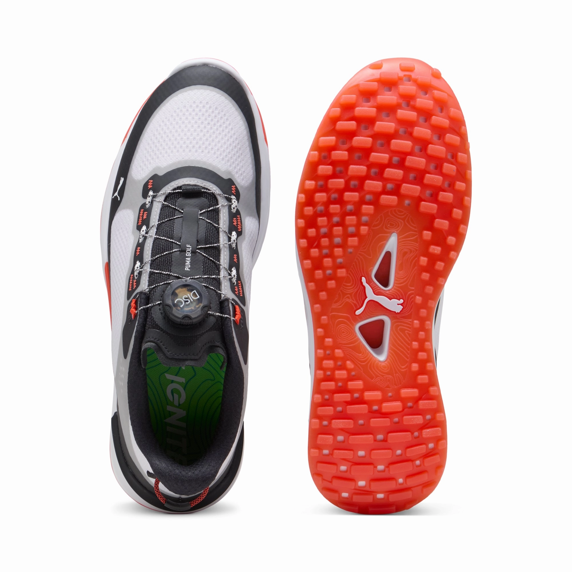 Puma Men's Ignite Elevate 2 Disc Spikeless Golf Shoes - Puma White/Puma Black Men's Shoes from Other Brands
